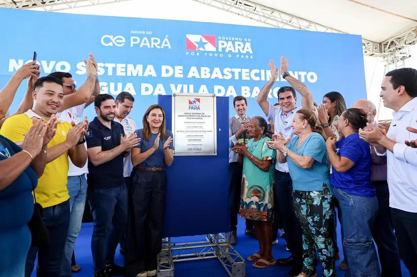 Governo do Estado descerra placa do novo sistema de abastecimento